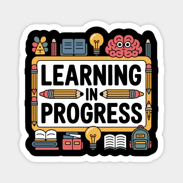 Fun Back to School Design for Teachers and Students Magnet by ism's Store