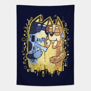 The Heelers Kiss Tapestry