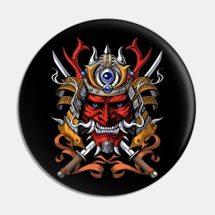 Samurai Japanese Demon Pin