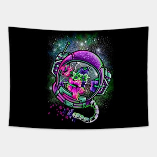 Flowers in space Tapestry