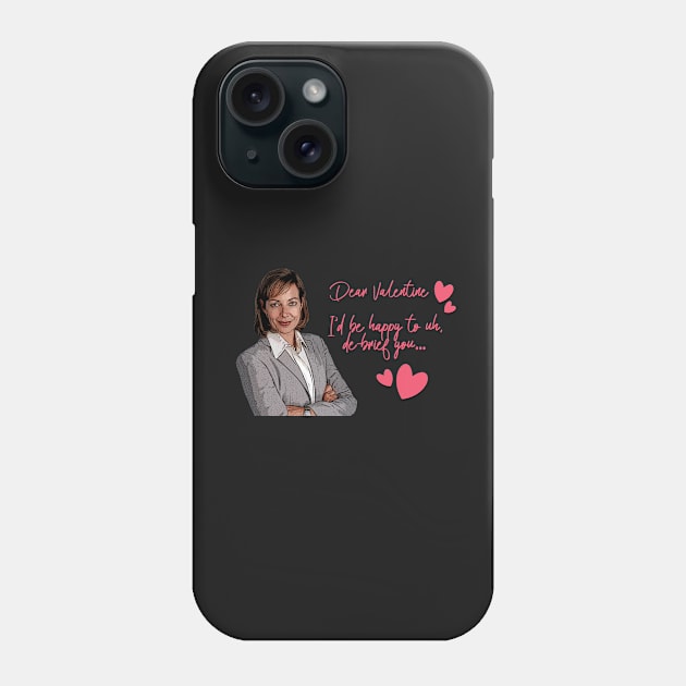 CJ Cregg Valentine's Card Phone Case by baranskini