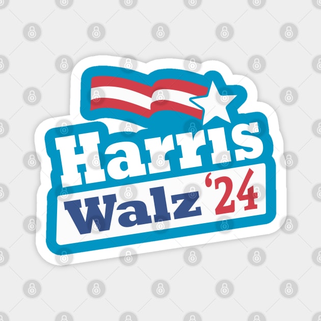 Harris Walz 2024 US Presidential Election Kamala Harris Magnet by Yesteeyear