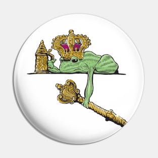 Frog King Blues Pin