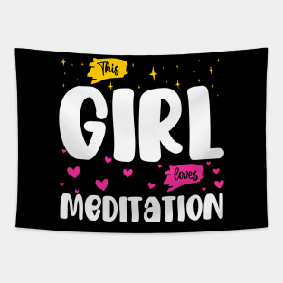 This Girl Loves Meditation - Serenity Seekers Tapestry