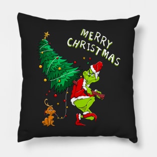 Stealing Christmas Tree Pillow