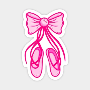 Pink Ballet Pointe Shoes Magnet