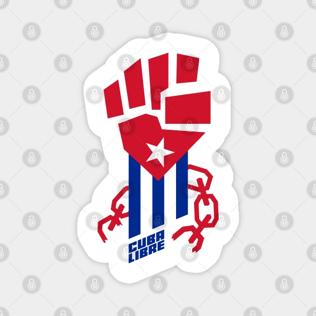 CUBA LIBRE (text) Magnet by LuksTEES