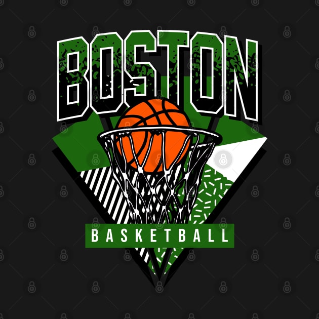 Boston Basketball 90s Throwback by funandgames