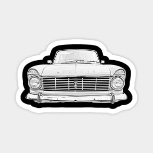 Hillman Super Minx 1960s classic car monochrome Magnet