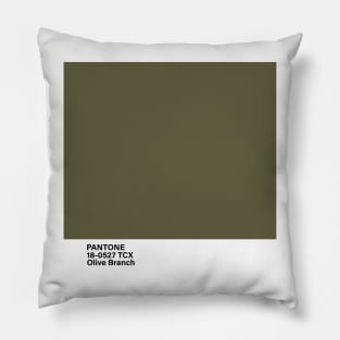 pantone 18-0527 TCX Olive Branch Pillow