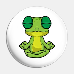 Frog at Yoga Stretching exercises in Cross-legged Pin