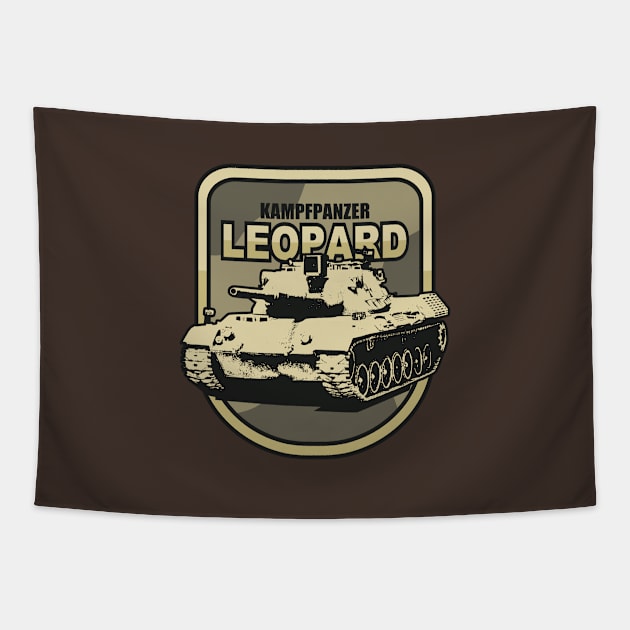 Leopard Tank Tapestry by TCP