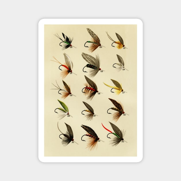 Trout Flies Magnet by bluespecsstudio