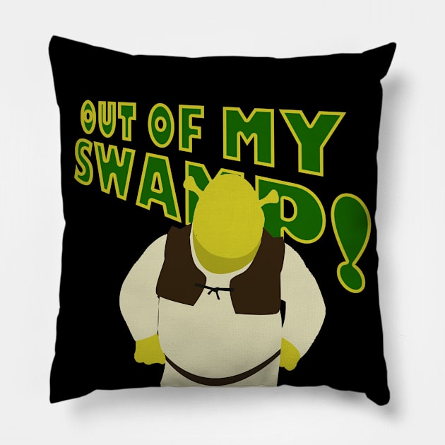 Out of My Swamp - Ogre Pillow by LuisP96