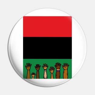 Pan African flag Juneteenth black freedom liberation Pin