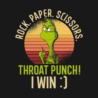 Rock Paper Scissors Throat Punch T-Shirt