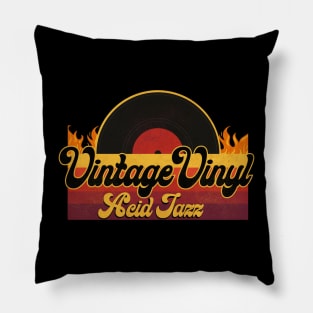 Vintage Vinyl Acid Jazz Pillow