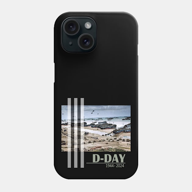 1944 D-Day 2024 80th Anniversary Normandy Phone Case by Jose Luiz Filho