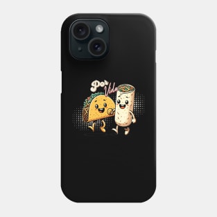 Taco & Burrito, BFFs Por Vida | Chicano art Phone Case