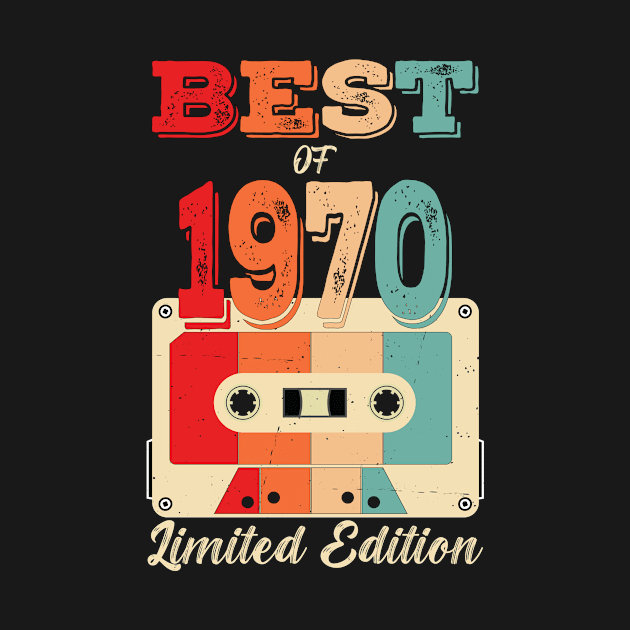 Retro Best of 1970 Cassette Tape 52th Birthday by Art master