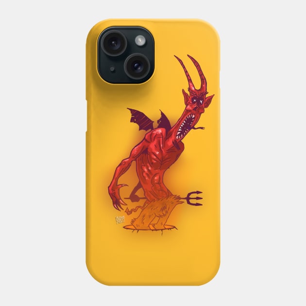 Angry Red Demon Phone Case by MatheussBerant