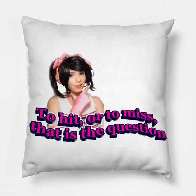 Hit or Miss Pillow by Cipher_Obscure