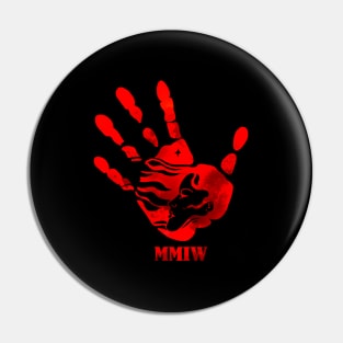 Hand Red Mmiw Pin