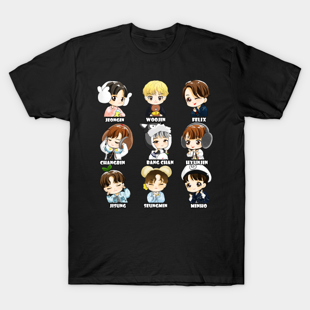 STRAY KIDS CHIBI ALL MEMBERS - Stray Kids - T-Shirt