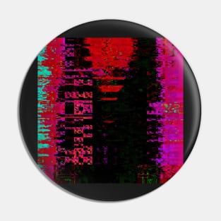 Angry - Glitch Art Abstract Pin