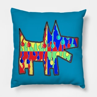 Graffiti Urban Tag Dog 24 Pillow