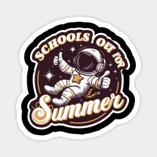 End Of School Retro Schools Out For Summer Teacher Magnet
