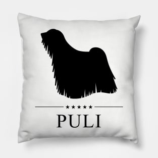 Puli Black Silhouette Pillow