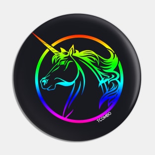 Rainbow Unicorn Offensive T Shirts Pin