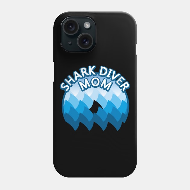 shark diver mom Phone Case by TMBTM