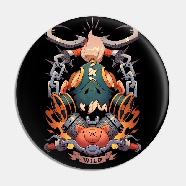 Wild Hog Pin by AzuraStudio