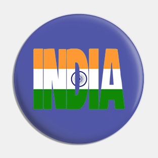 India flag stencil Pin