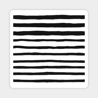 Black and White Stripes - Horizontal Magnet