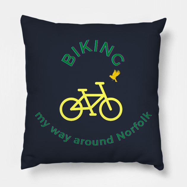 Biking my way around Norfolk Pillow by MyriadNorfolk