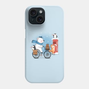 Cute Polar Bear Sends Letters Phone Case