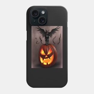Halloween Pumpkin and Gargoyle Phone Case