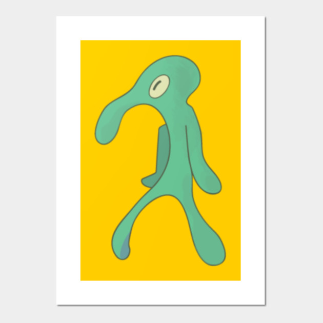 Bold And Brash Squidward Posters And Art Prints Teepublic