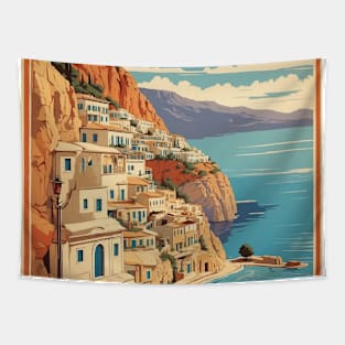 Ampelokipoi Greece Vintage Tourism Travel Tapestry