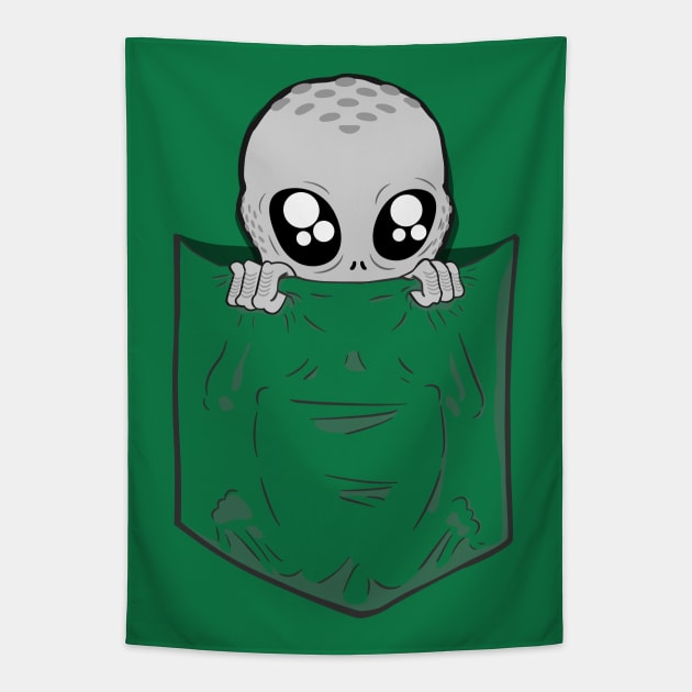 Pocket Alien Tapestry by deancoledesign