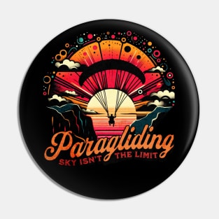 Paragliding Sky isn't the Limit Design Pin