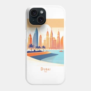 Dubai Sunset Skyline Phone Case