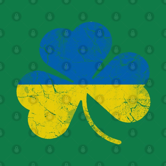 Ukraine Flag Shamrock St Patrick's Day Irish by E