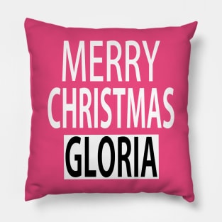 Merry Christmas Gloria Pillow