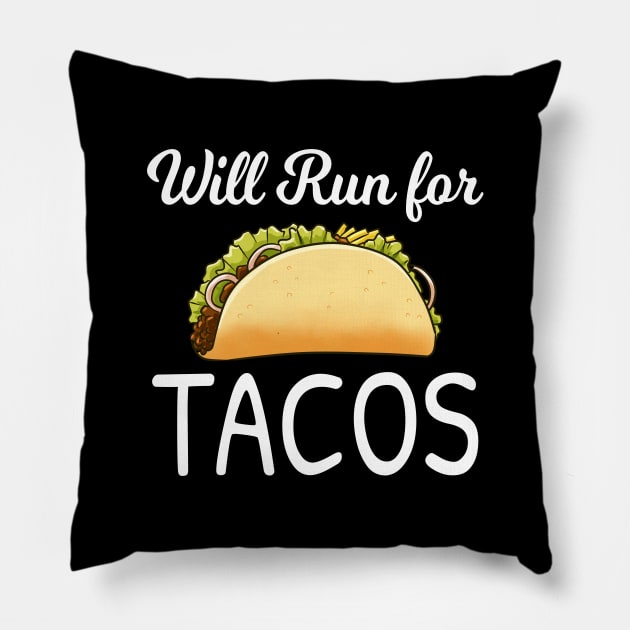 will run for tacos Pillow by souw83