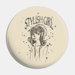 Stylish girl Pin