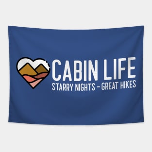 Cabin Life Starry Nights - Great Hikes Tapestry